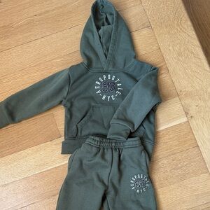 Aeropostale Olive Green Hoodie and Joggers Set